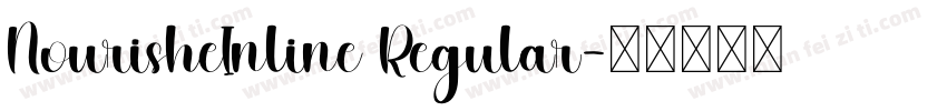 NourisheInline Regular字体转换